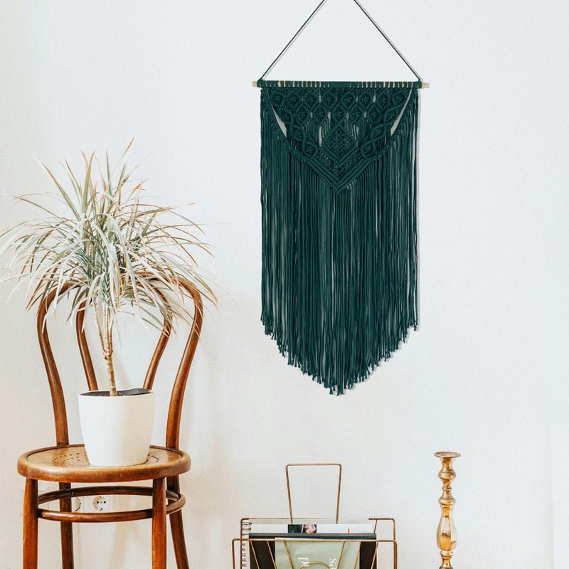 Winterdemoon Macrame Wall Hanging Boho Woven Tapestry Home Decor - Image 5